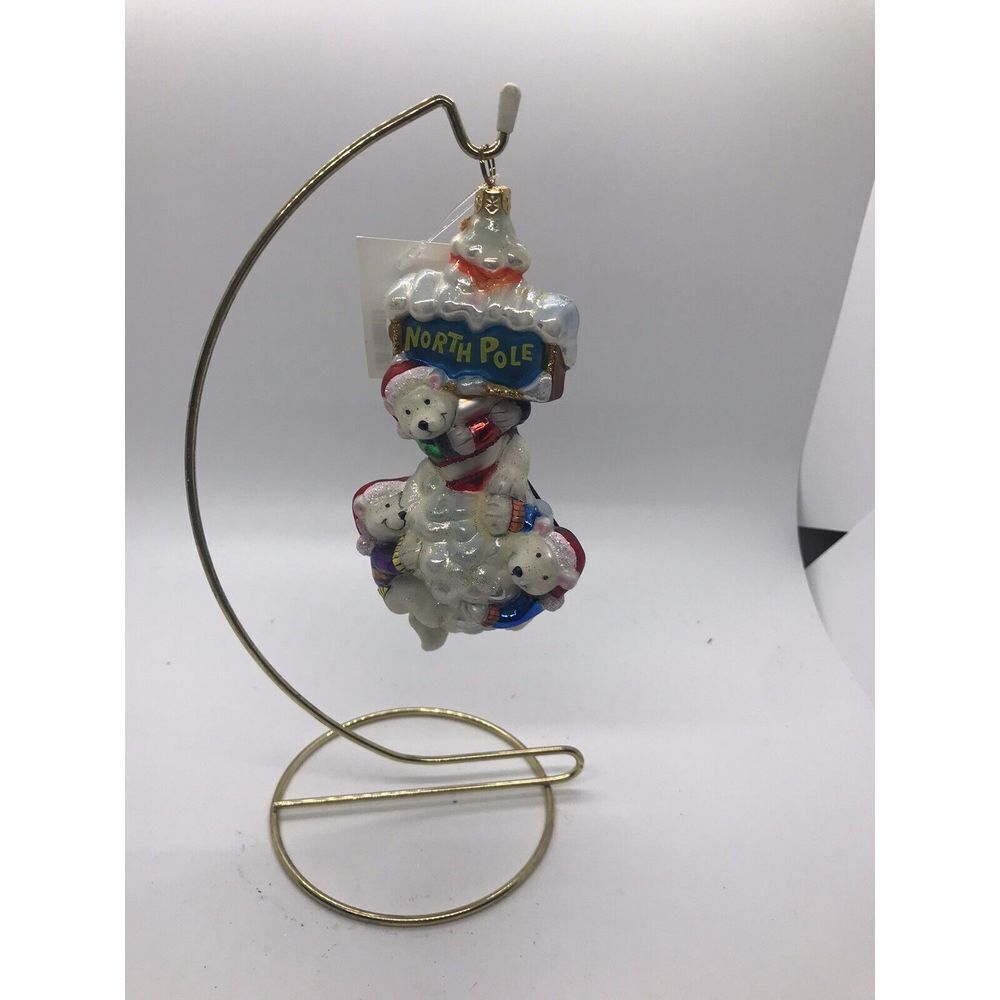 NEW POLONAISE BEARY North Pole Ornament‎